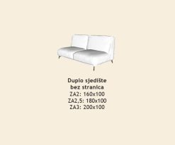 Duplo sjedište bez stranica