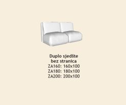 Duplo sjedište bez stranica